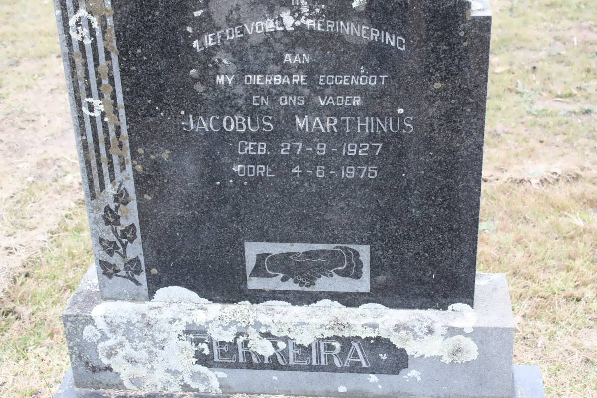 FERREIRA Jacobus Marthinus 1927-1975