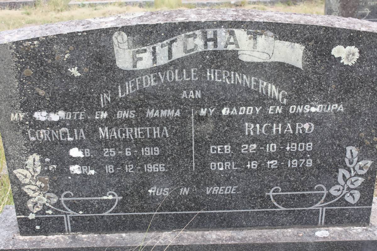 FICHAT Richard 1908-1979 &amp; Cornelia Magrietha 1919-1966
