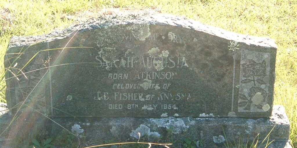 FISHER Sarah Augusta nee ATKINSON -1954