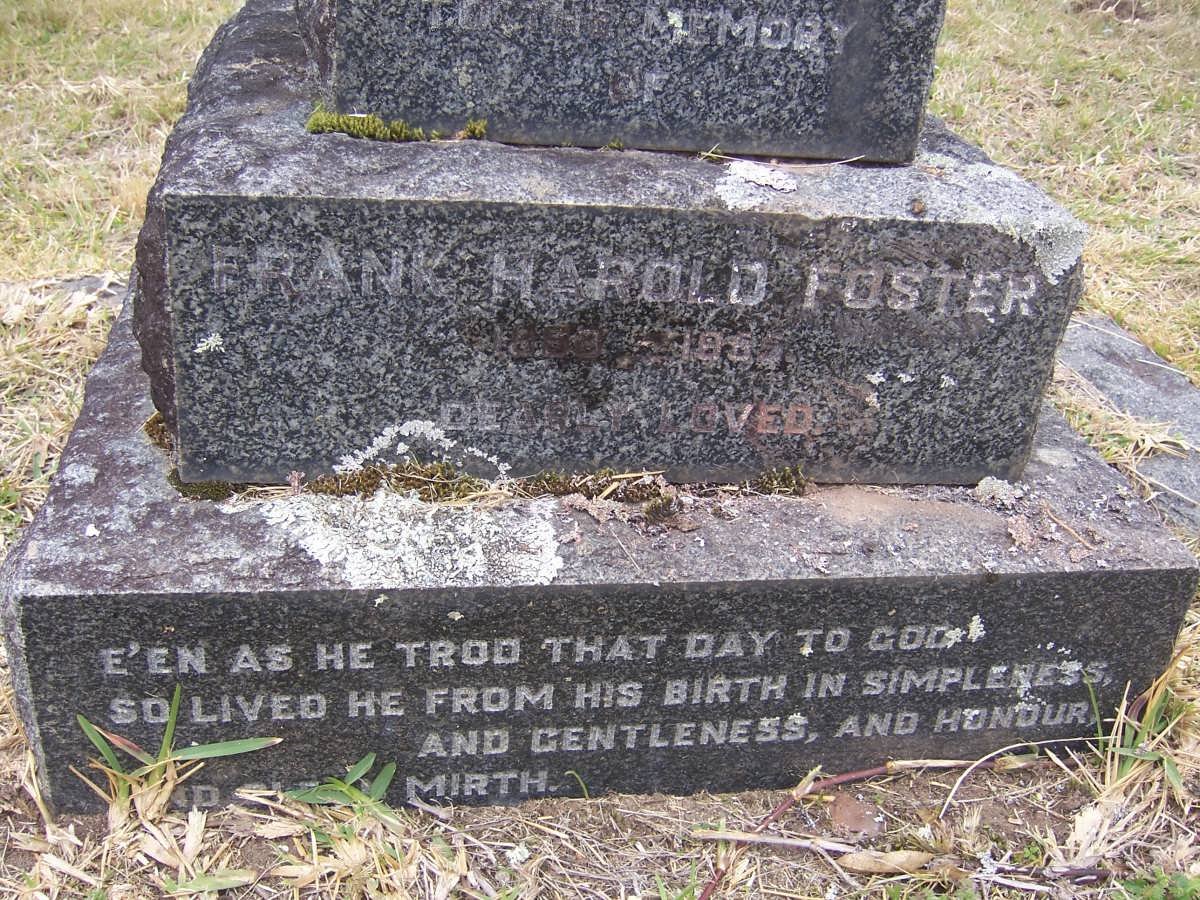 FOSTER Frank Harold -19??