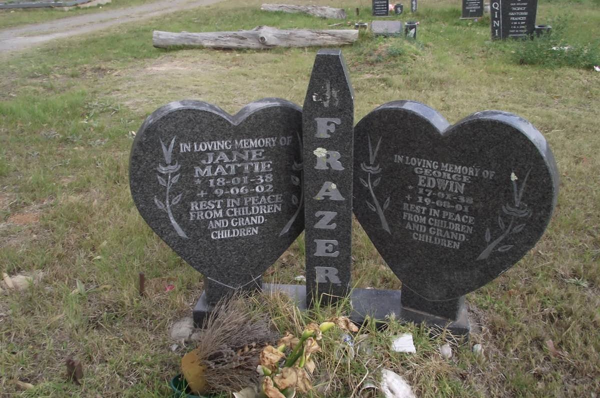 FRAZER George Edwin 1938-2001 &amp; Jane Mattie 1938-2002