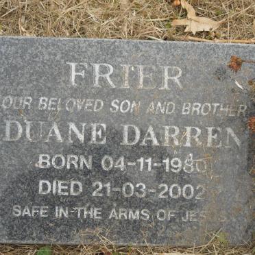 FRIER Dennis Ronald 1951-2004 :: FRIER Duane Darren 1980-2002