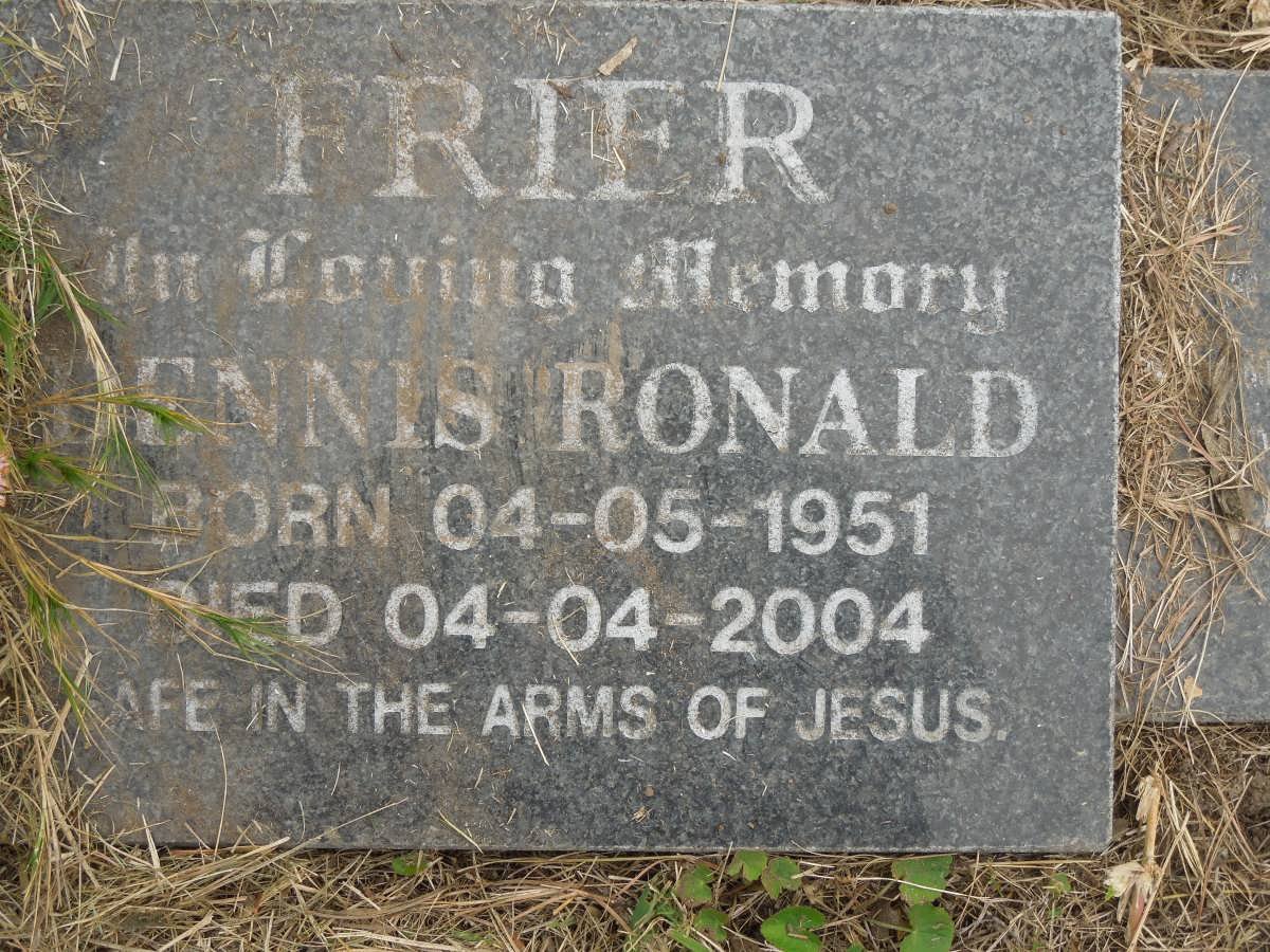 FRIER Dennis Ronald 1951-2004