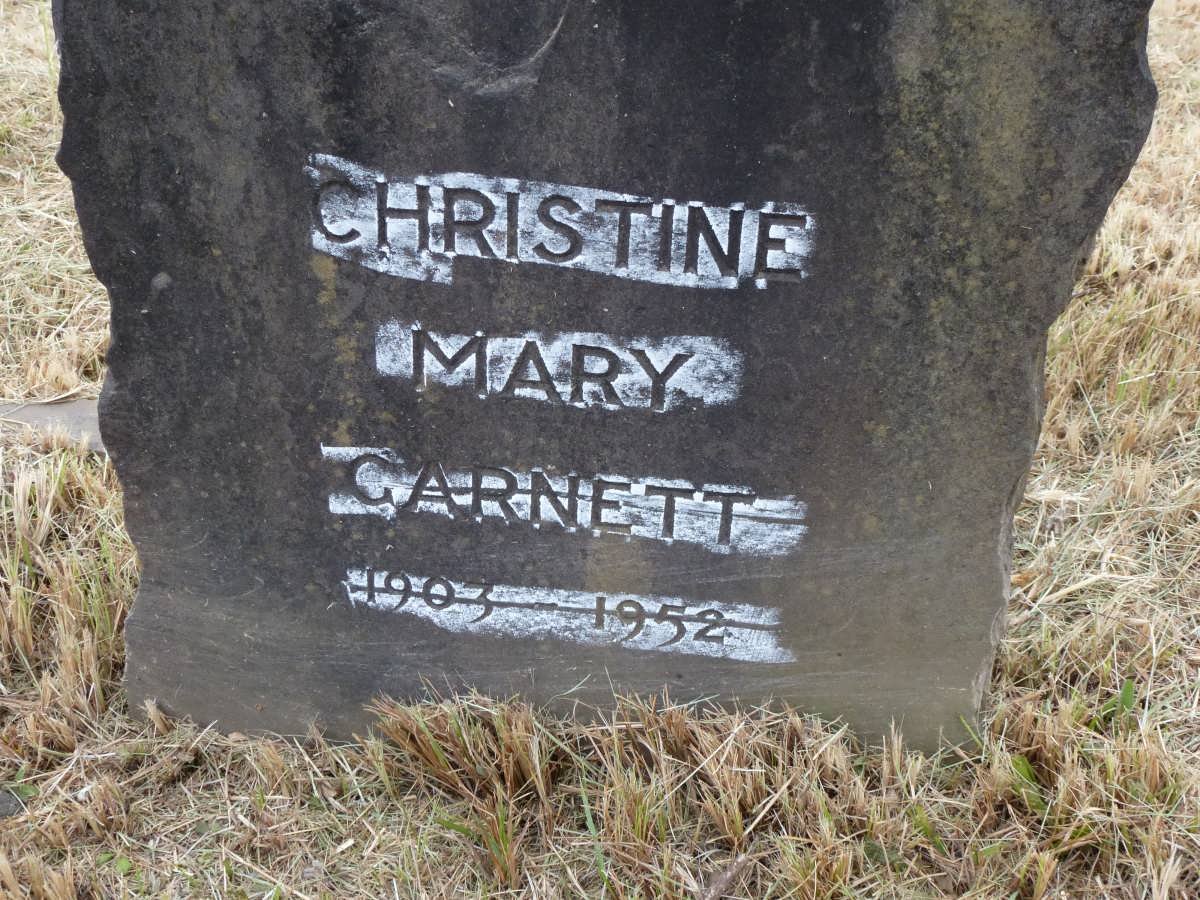 GARNETT Christine Mary 1903-1952