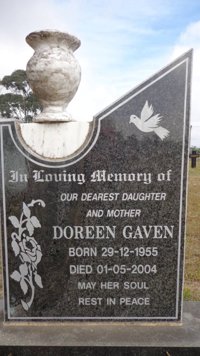 GAVEN Doreen 1955-2004