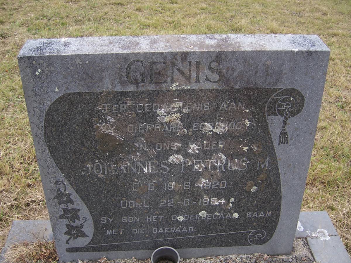 GENIS Johannes Petrus M. 1920-1954