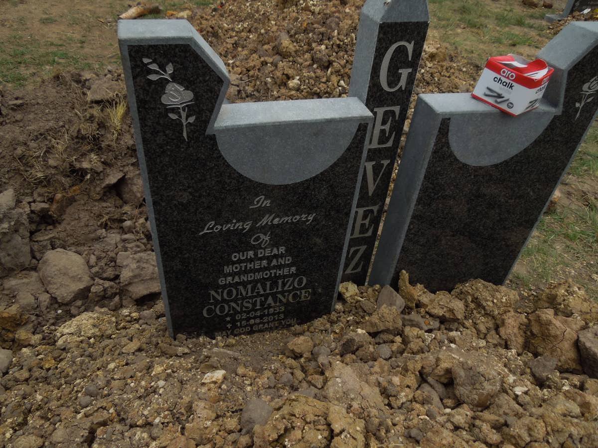 GEVEZ Nomalizo Constance 1933-2013