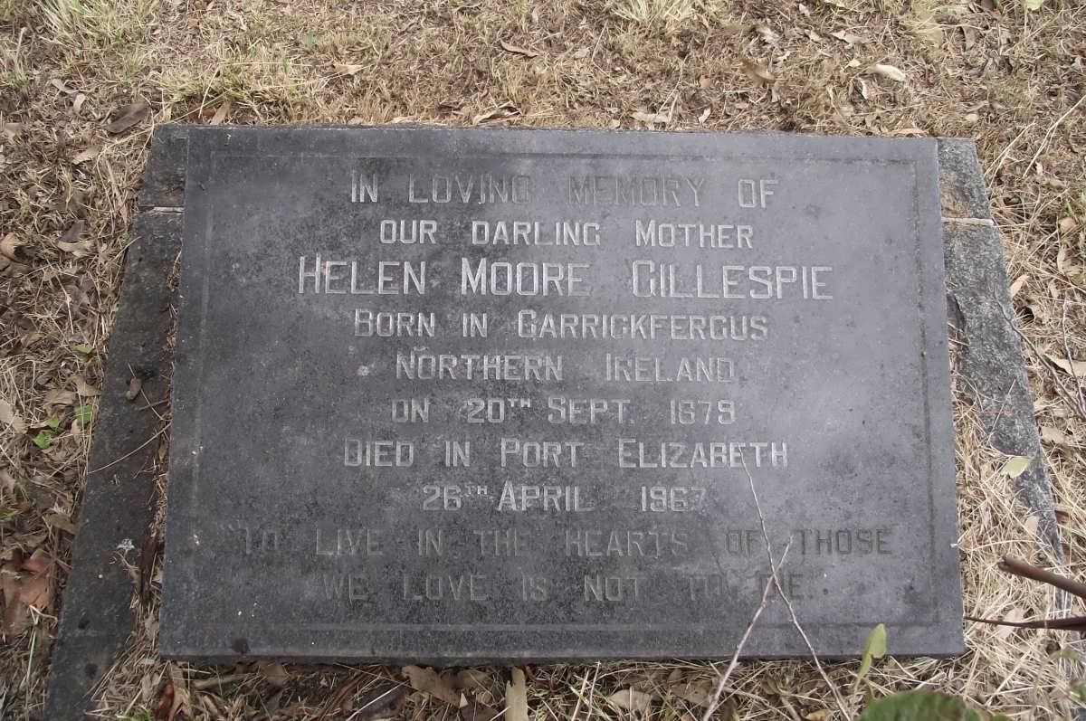 GILLESPIE Helen Moore 1879-1967
