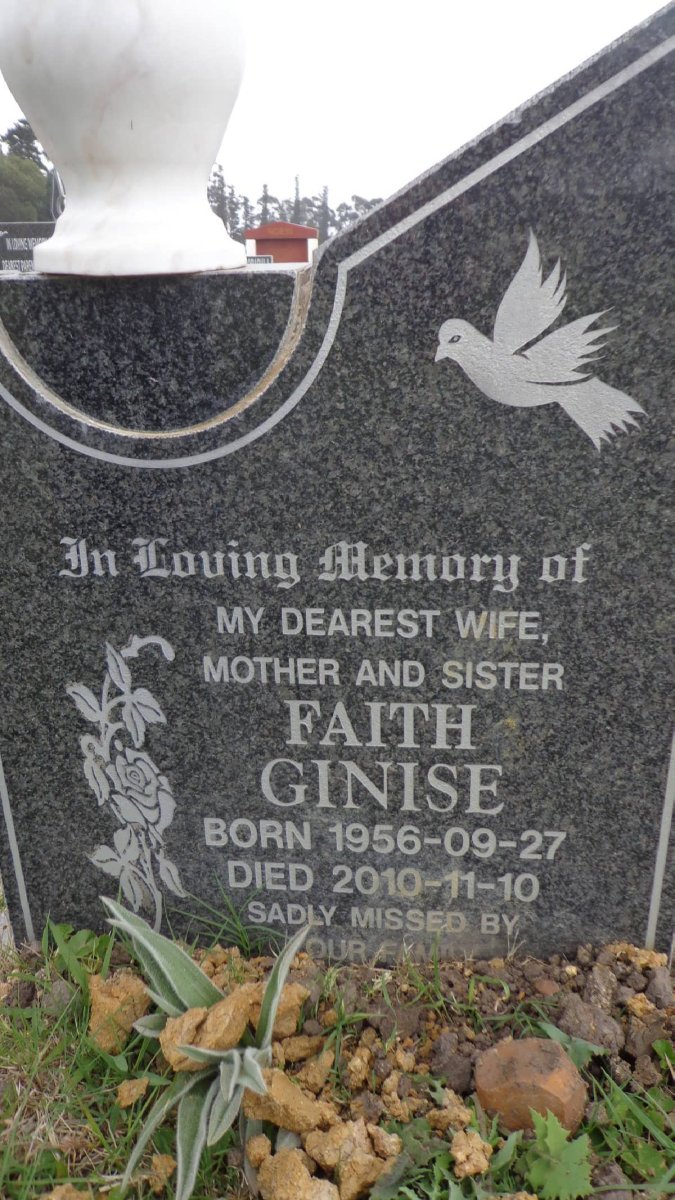 GINISE Faith 1956-2010