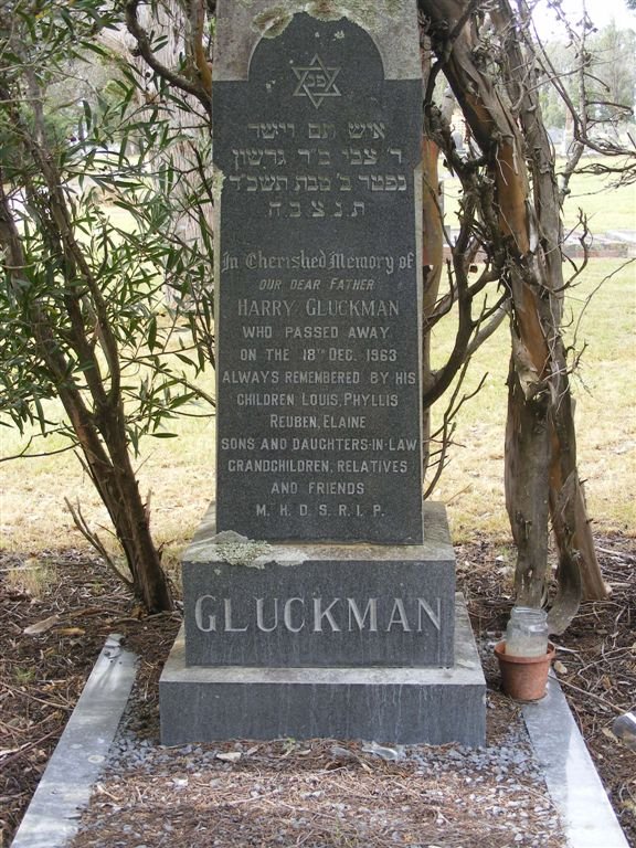 GLUCKMAN Harry -1963