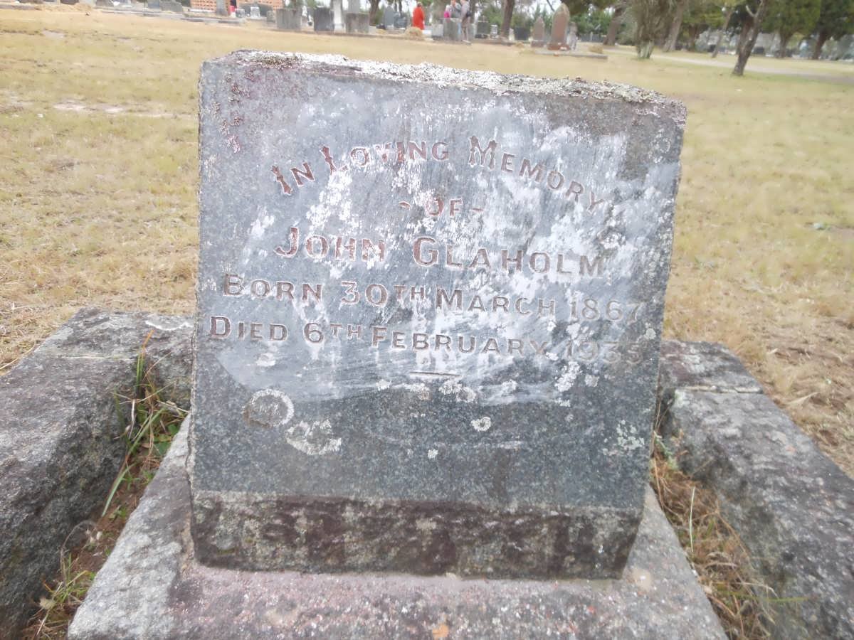 GLAHOLM John 1867-1935