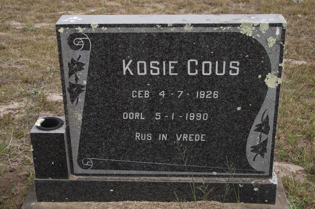 GOUS Kosie 1926-1990