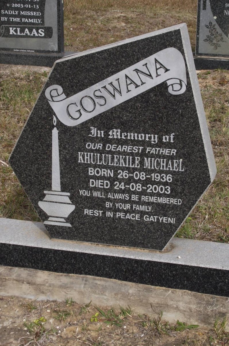 GOSWANA Khululekile Michael 1936-2003