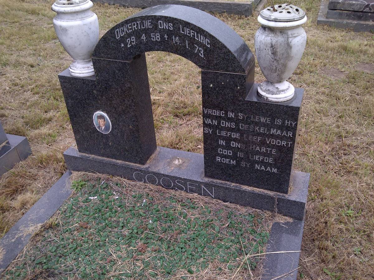 GOOSEN Ockertjie 1958-1973