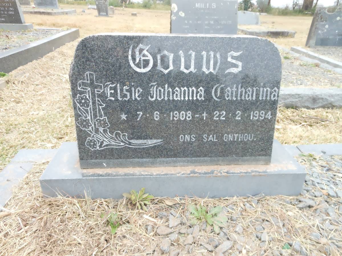 GOUWS Elsie Johanna Catharina 1908-1994