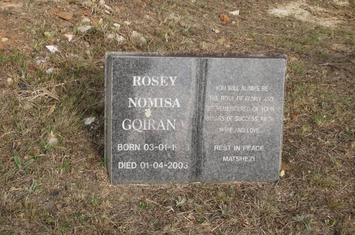 GQIRAN Rosey Nomisa 1943-2003