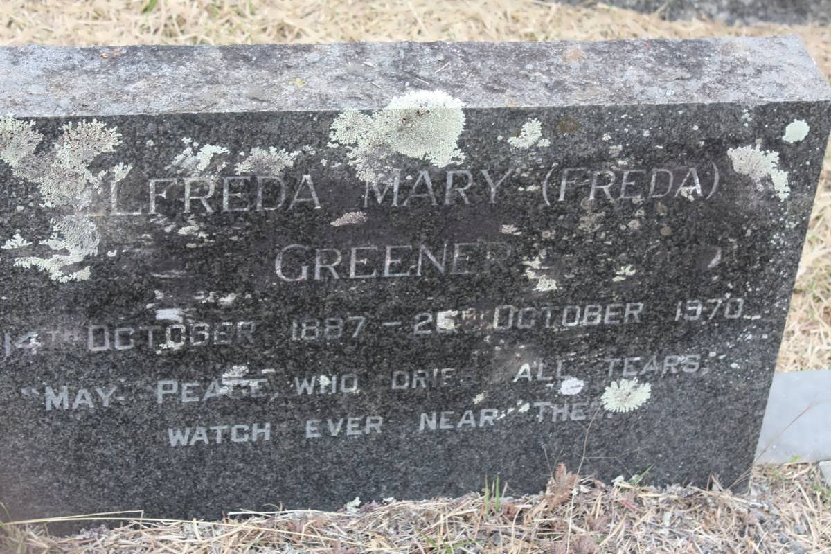 GREENER Elfreda Mary 1887-1970
