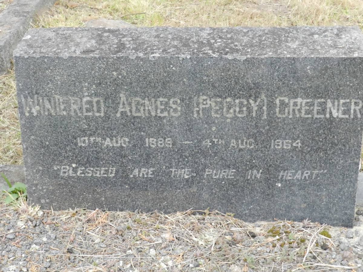 GREENER Winifred Agnes 1889-1964