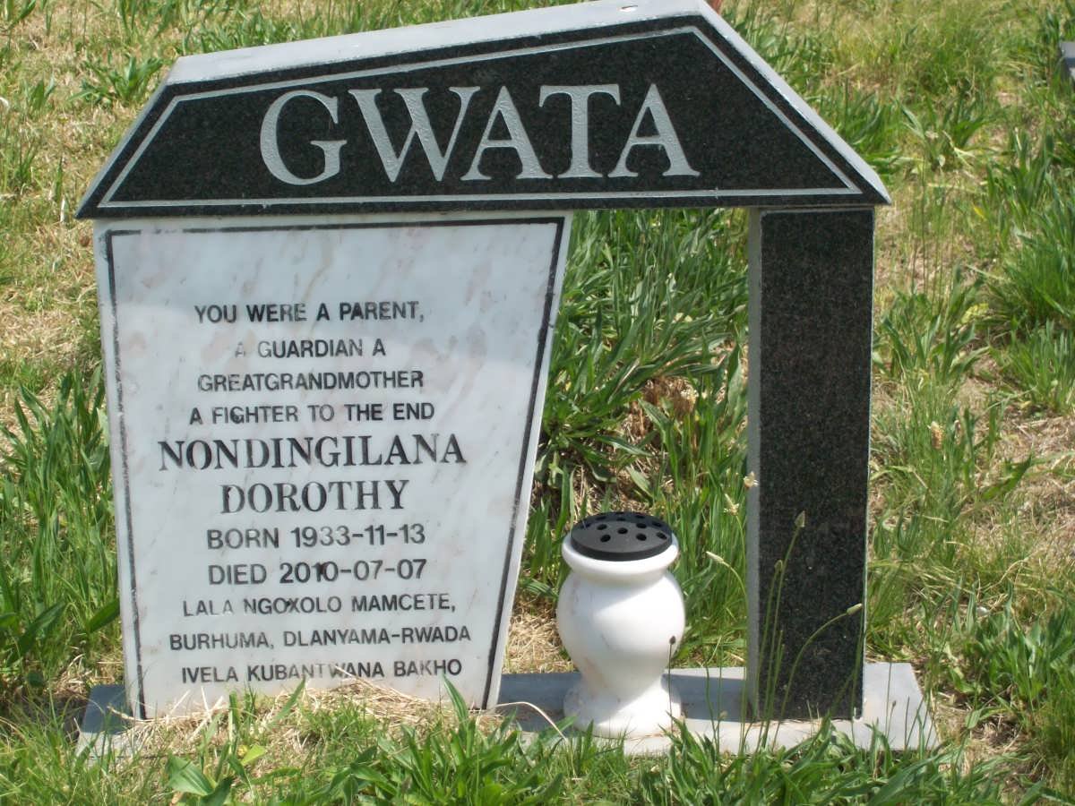 GWATA Nondingilana Dorothy 1933-2010