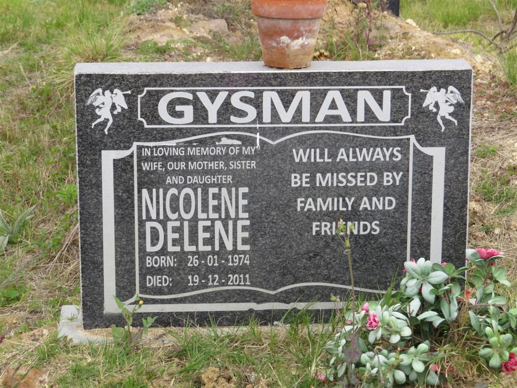 GYSMAN Nicolene Delene 1974-2011