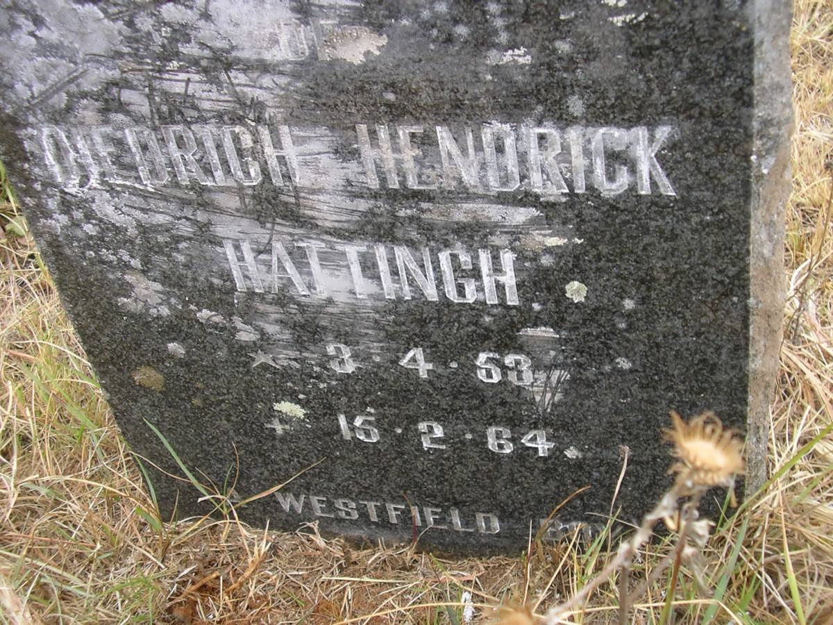 HATTINGH Diedrich Hendrick 1953-1964