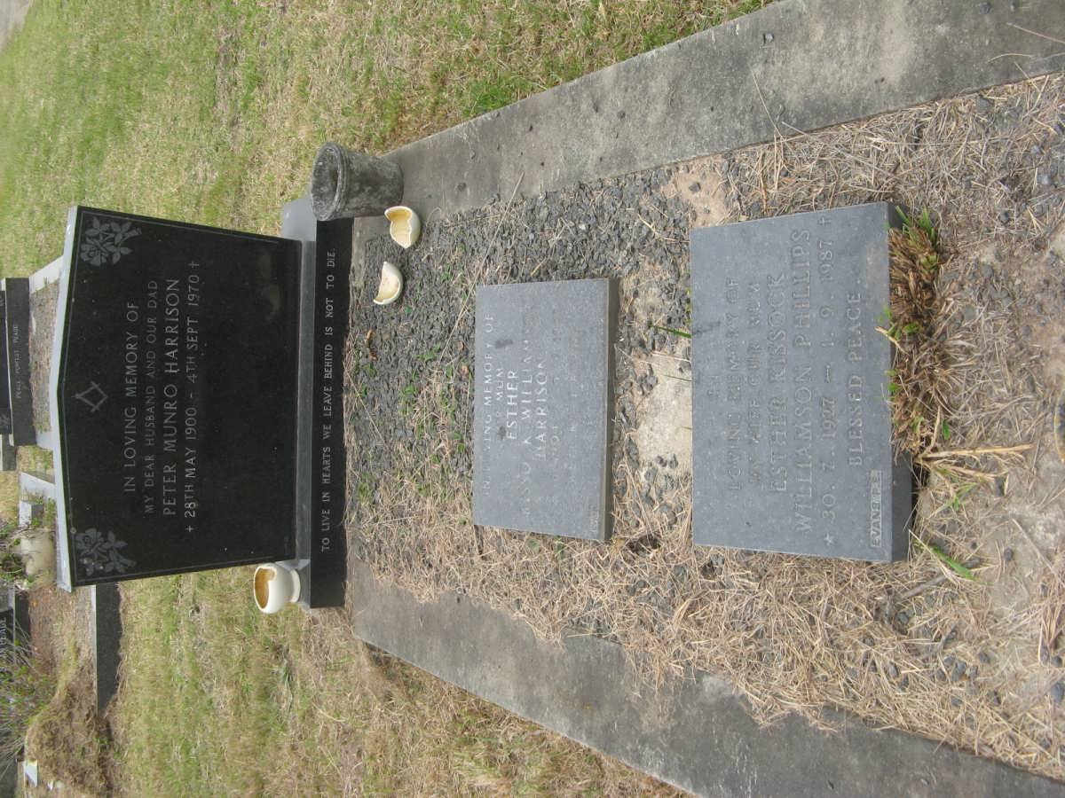 HARRISON Peter Munro 1900-1970 &amp; Esther Kissock Williamson 1904-1989 :: PHILLIPS Esther Kissock Williamson 1927-1987
