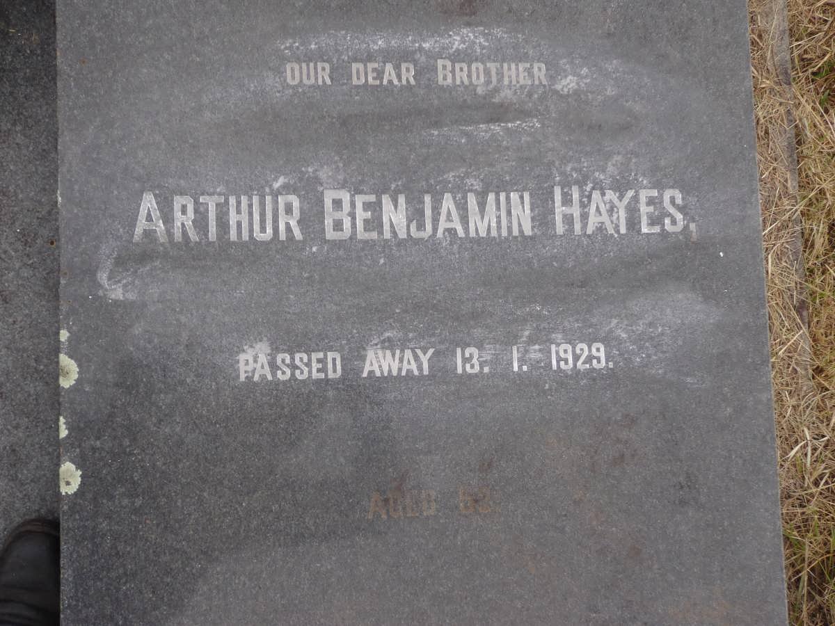 HAYES Arthur Benjamin -1929