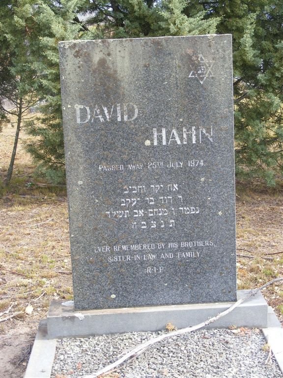 HAHN David -1974