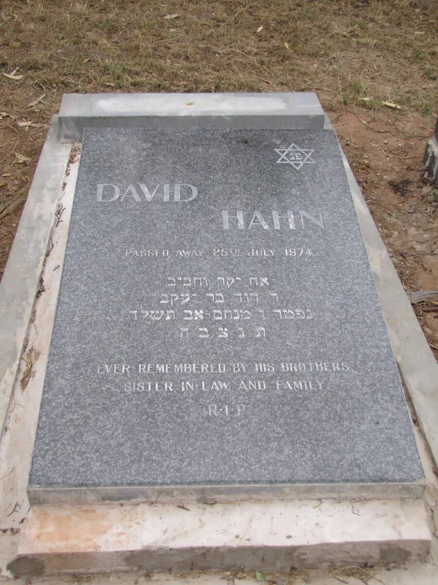 HAHN David -1974