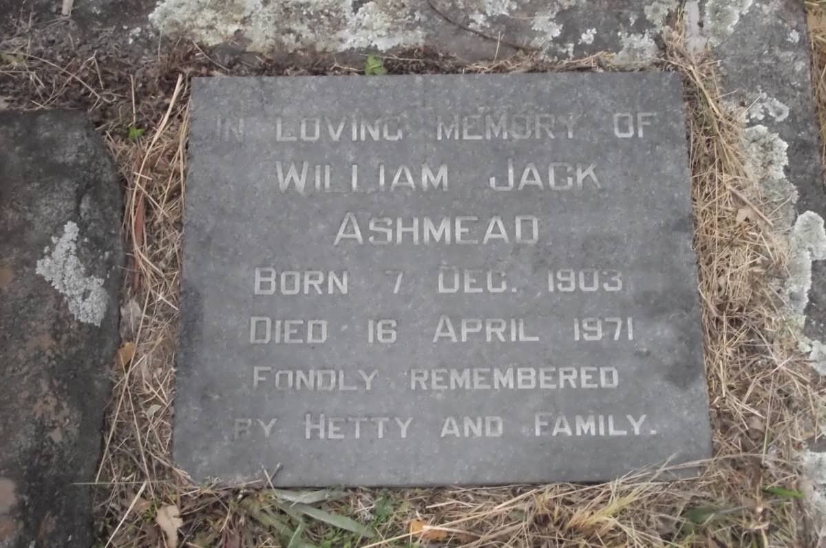 ASHMEAD William Jack 1903-1971