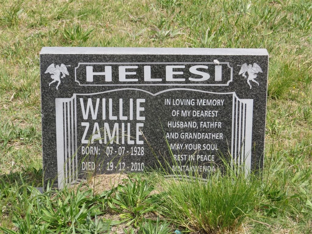 HELESI Willie Zamile 1928-2010