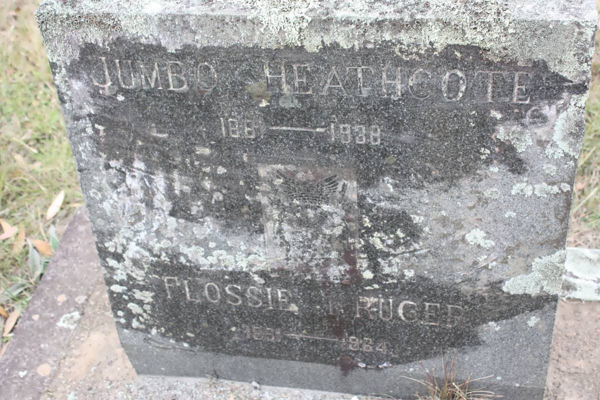 HEATHCOTE Jumbo 1881-1938 :: KRUGER Flossie 1891-1964