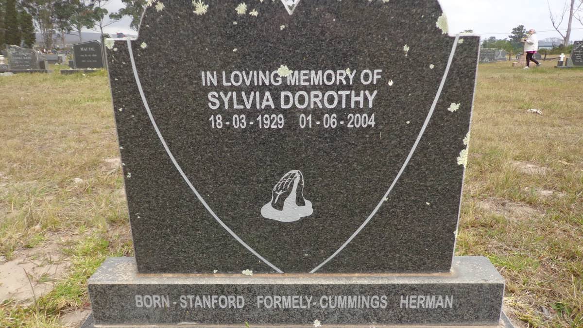 HERMAN Sylvia Dorothy formely CUMMINGS nee STANFORD 1929-2004