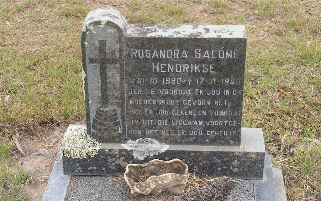 HENDRIKSE Rusandra Salòme 1980-1980