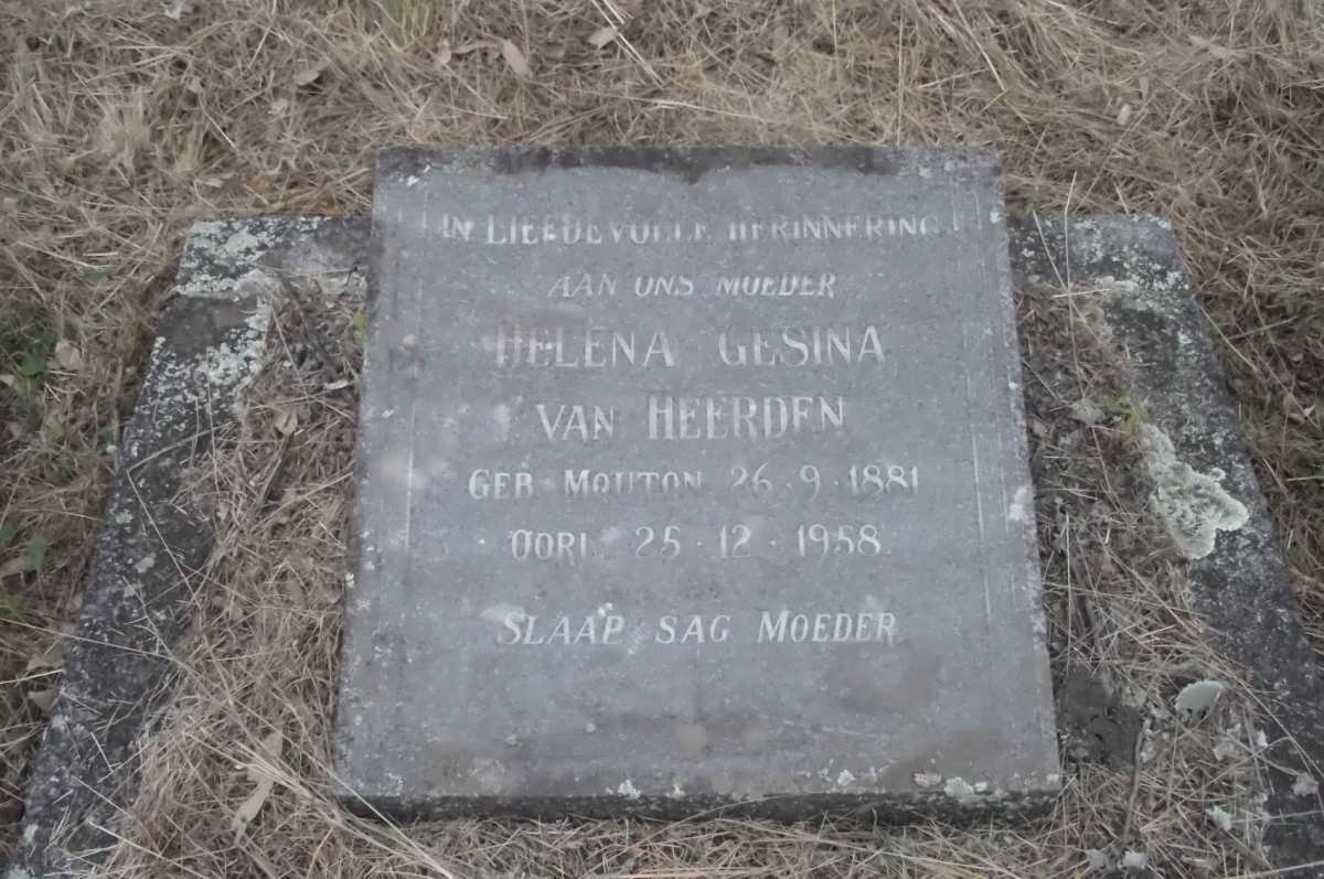 HEERDEN Helena Gesina, van nee MOUTON 1881-1958