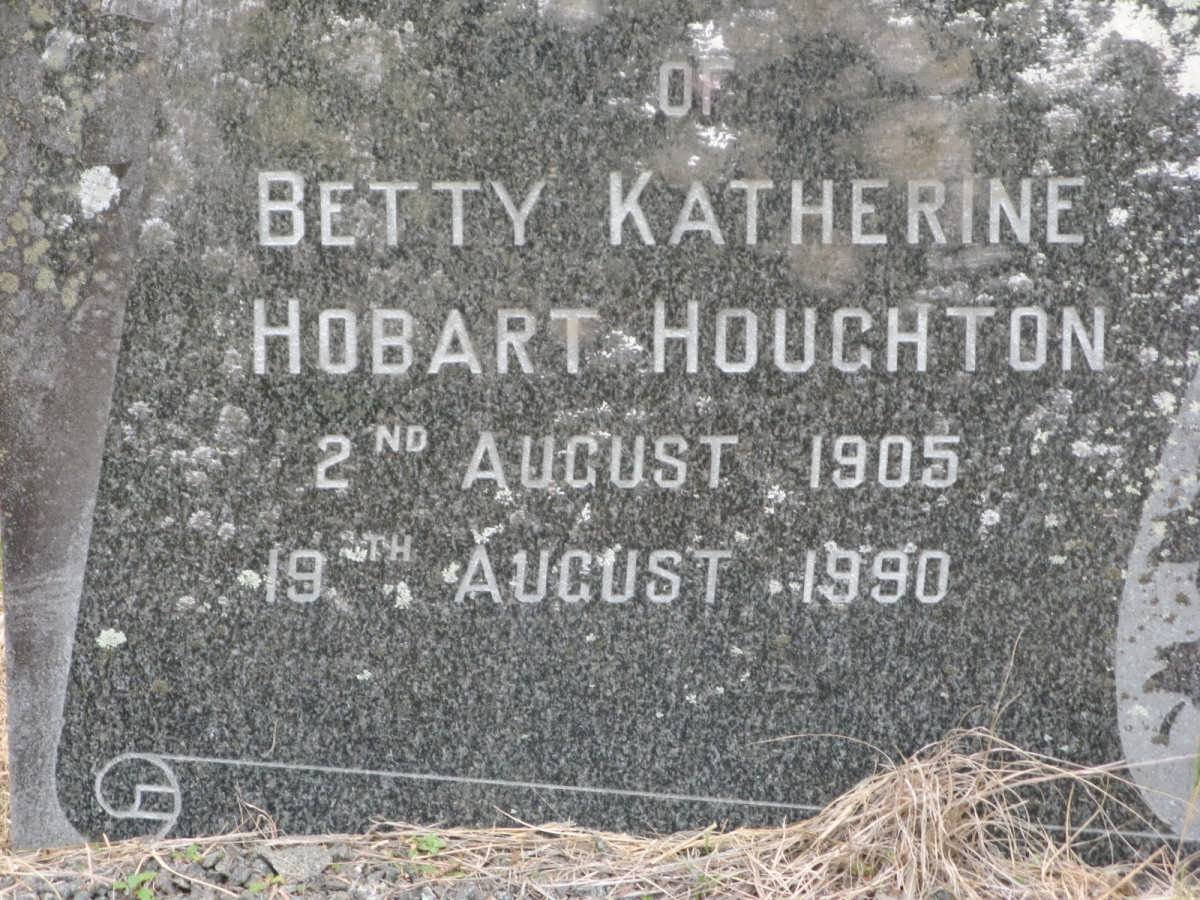 HOUGHTON Betty Katherine Hobart 1905-1990