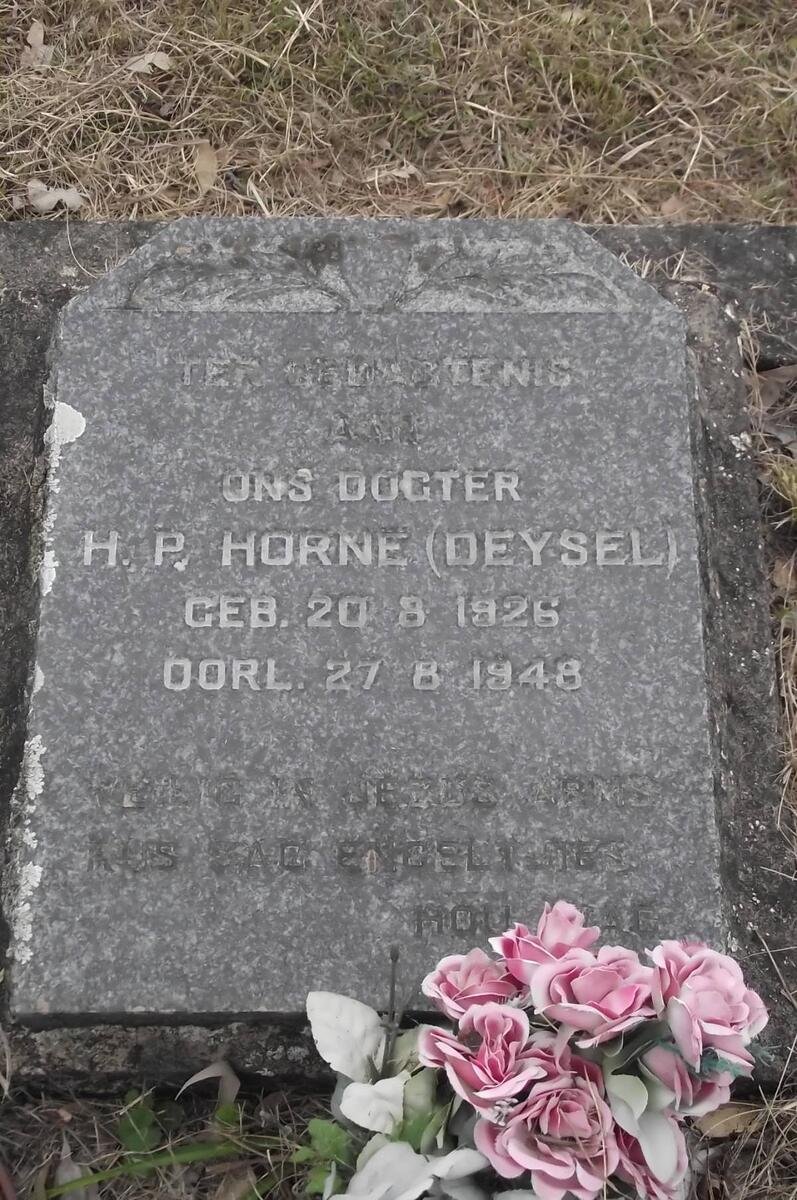 HORNE H.P. nee DEYSEL 1926-1948