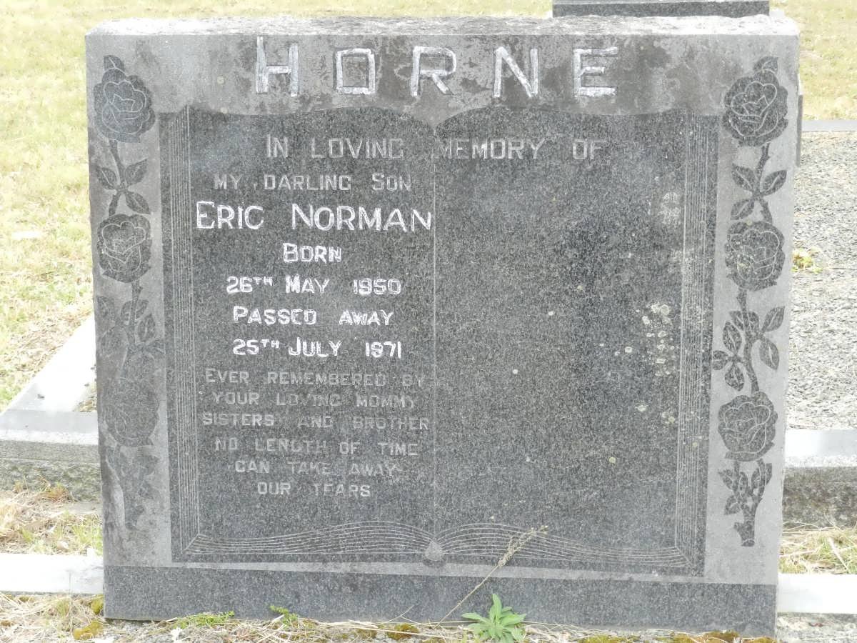 HORNE Eric Norman 1950-1971