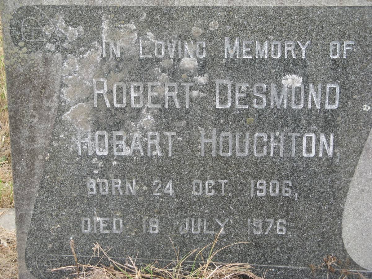 HOUGHTON Robert Desmond Hobart 1906-1976