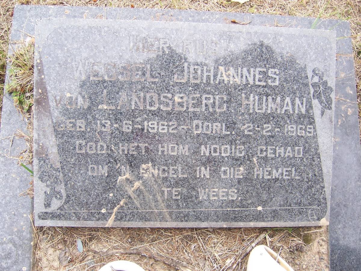 HUMAN Wessel Johannes von Landsberg 1962-1969