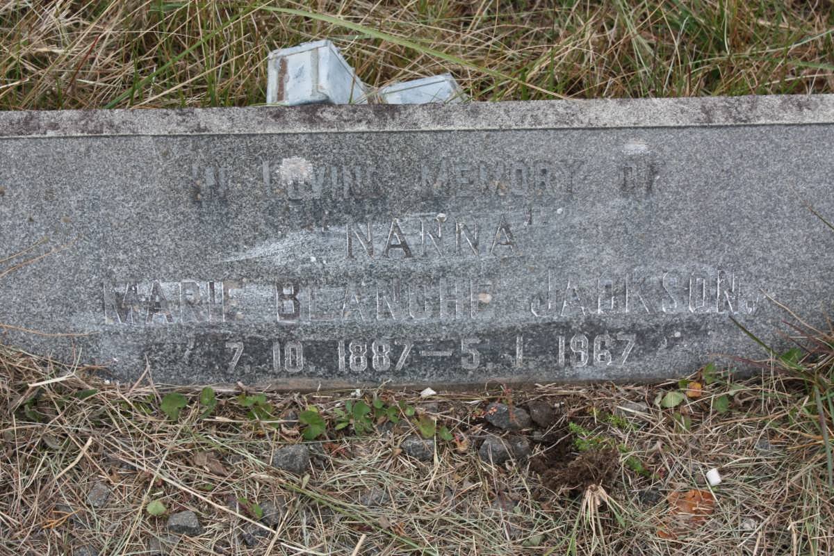 JACKSON Marie Blanche 1887-1967