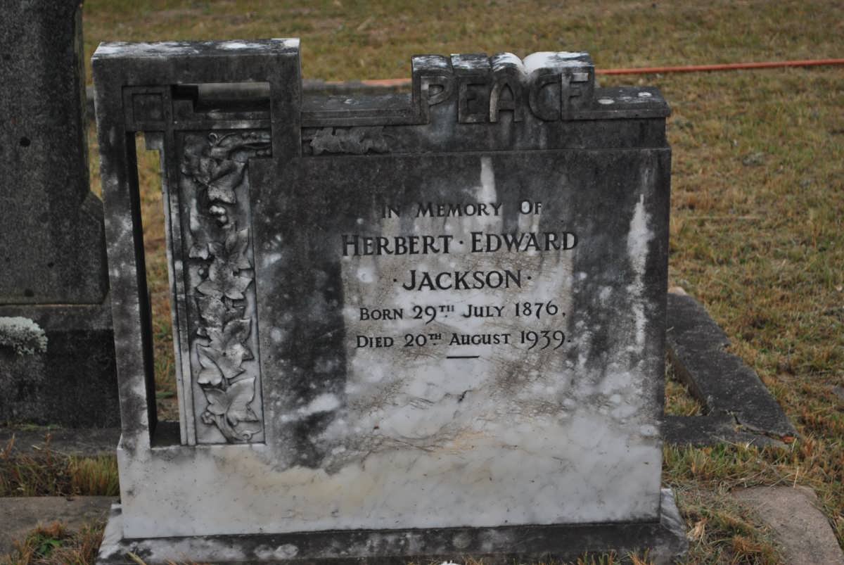 JACKSON Herbert Edward 1876-1939