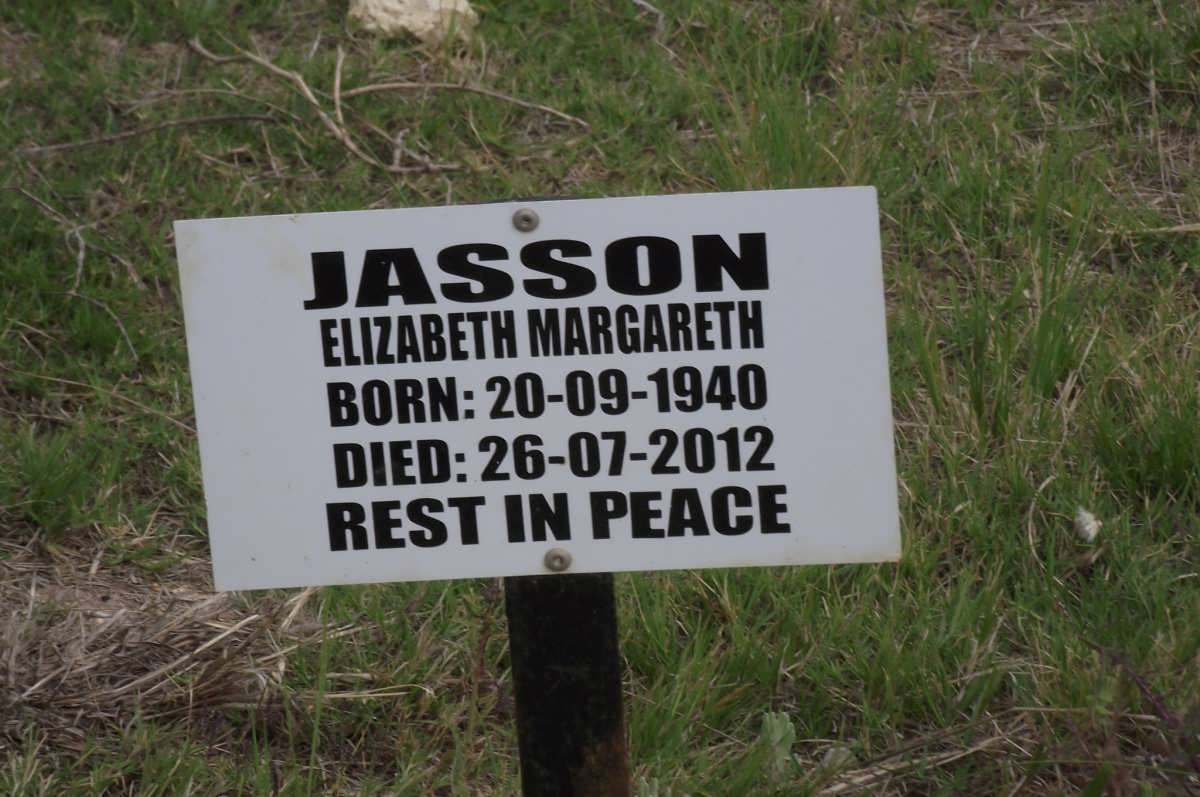 JASSON Elizabeth Margareth 1940-2012