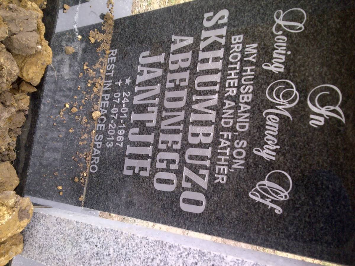 JANTJIE Skhumbuzo Abednego 1967-2013