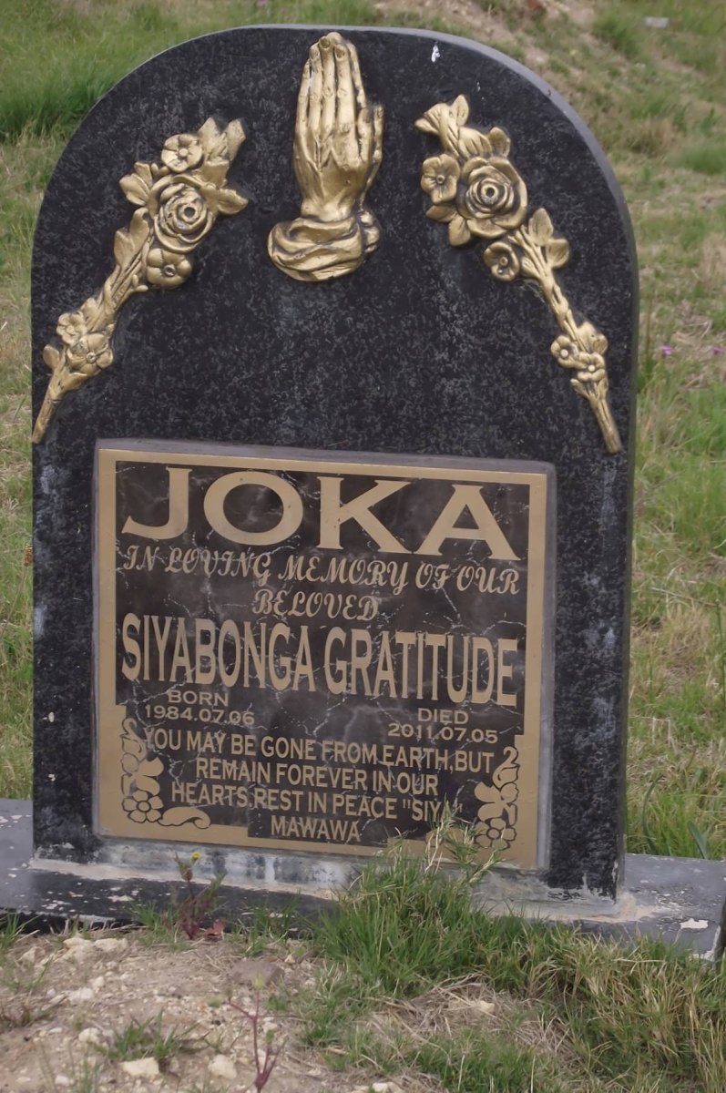 JOKA Siyabonga Gratitude 1984-2011