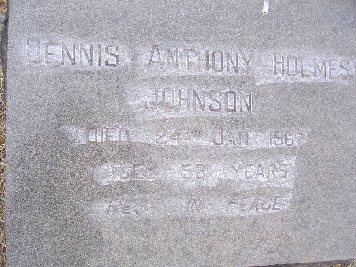JOHNSON Dennis Anthony Holmes -1967