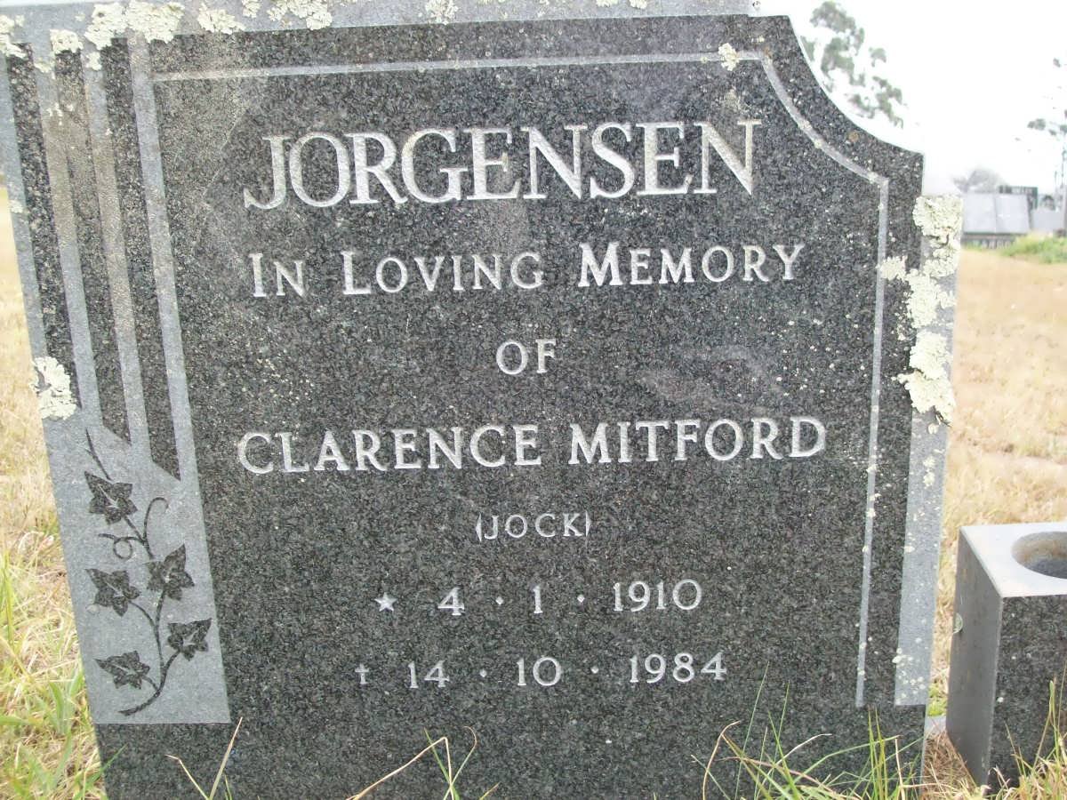 JORGENSEN Clarence Mitford 1910-1984