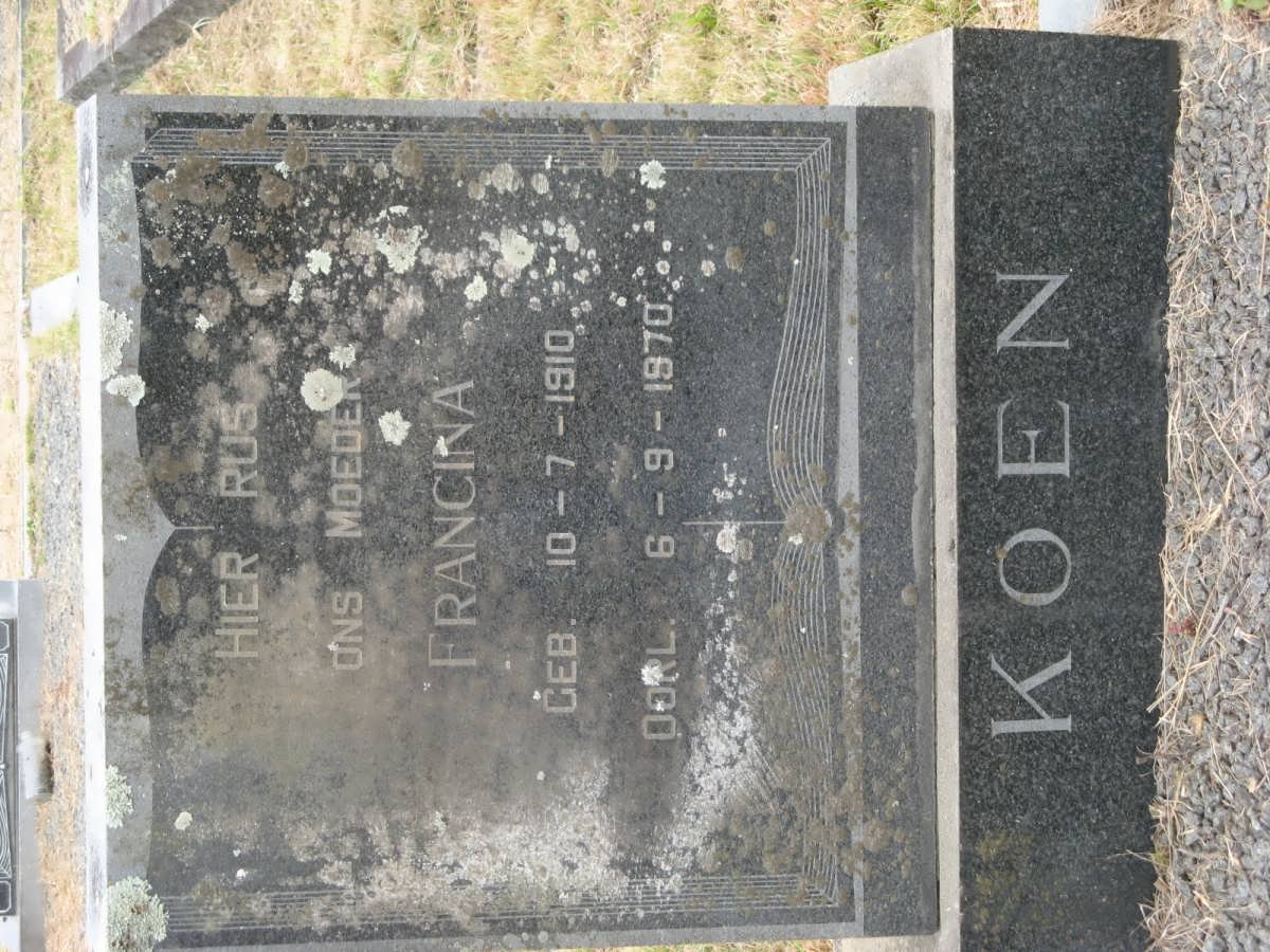 KOEN Francina 1910-1970