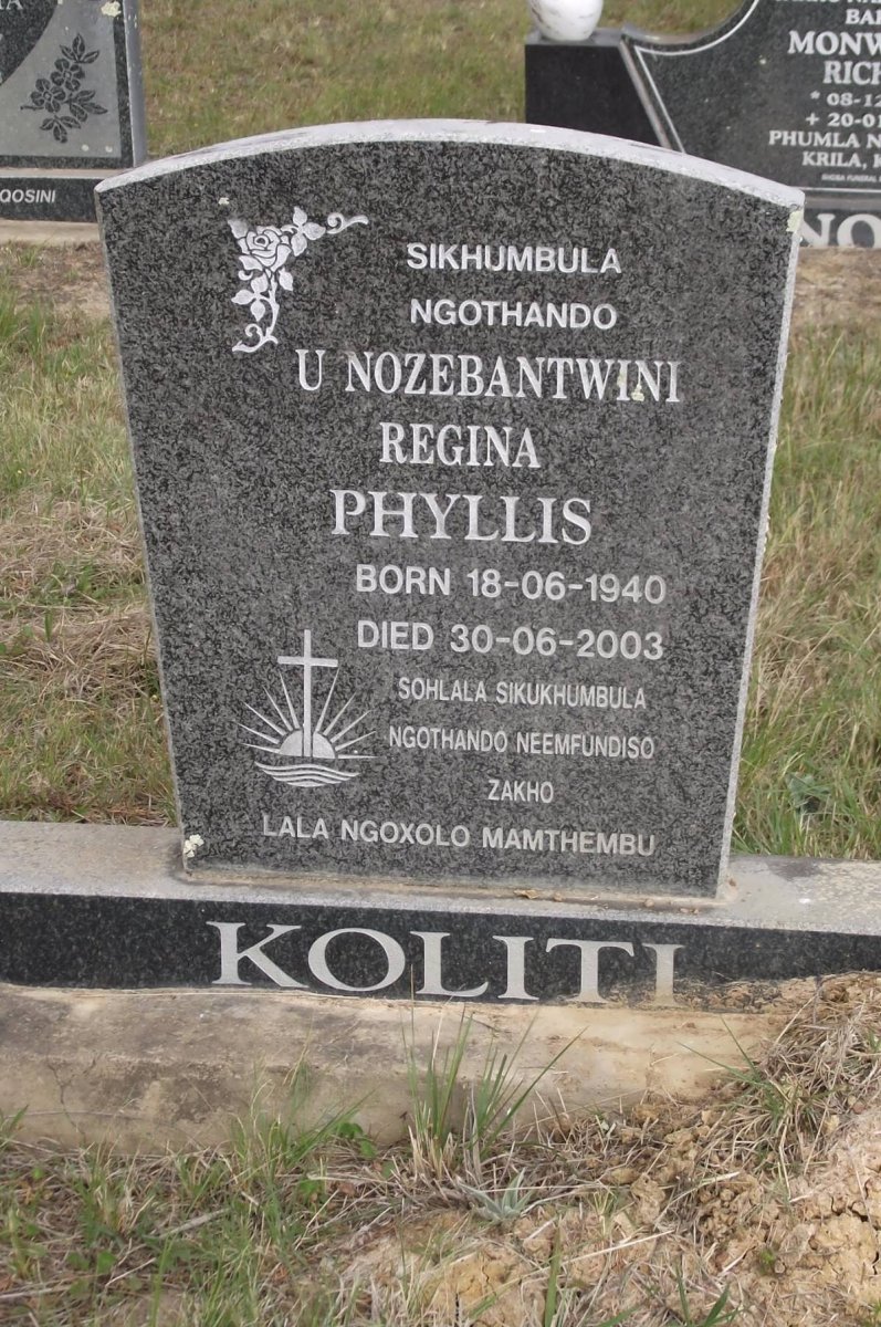 KOLITI Regina Phyllis 1940-2003
