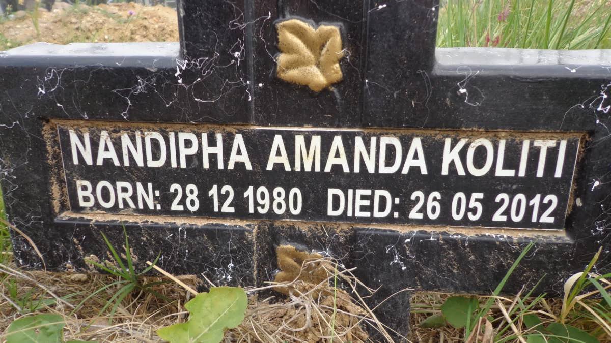 KOLITI Nandipha Amanda 1980-2012